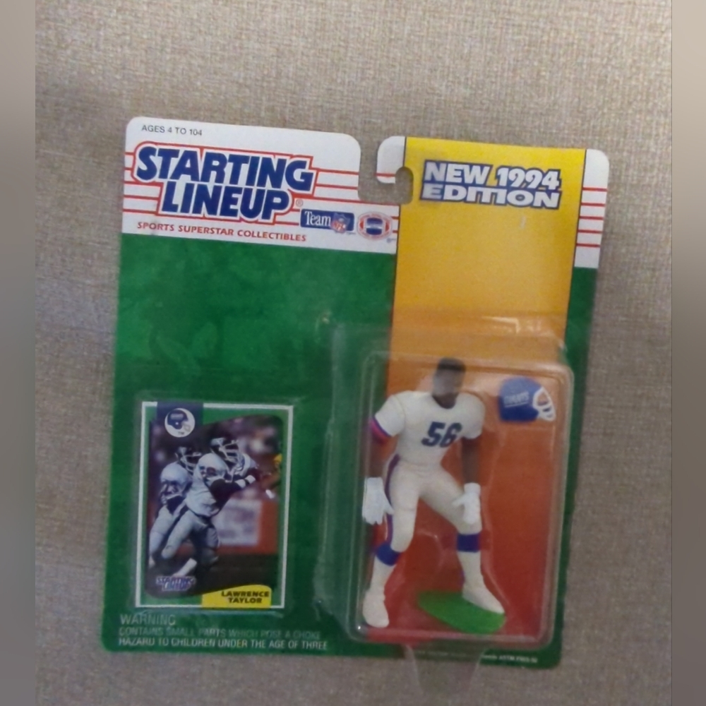 New Lawrence Taylor NEW YORK GIANTS 1994 Starting Lineup NFL football figure slu